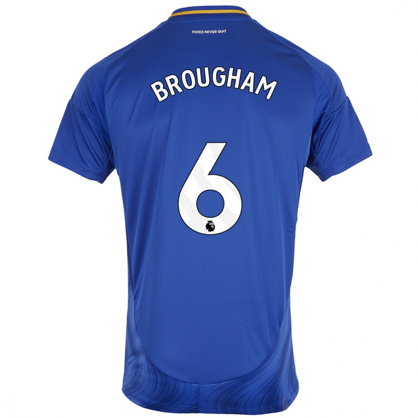 Kids Football Georgia Brougham #6 Blue White Home Jersey 2024/25 T-Shirt Australia