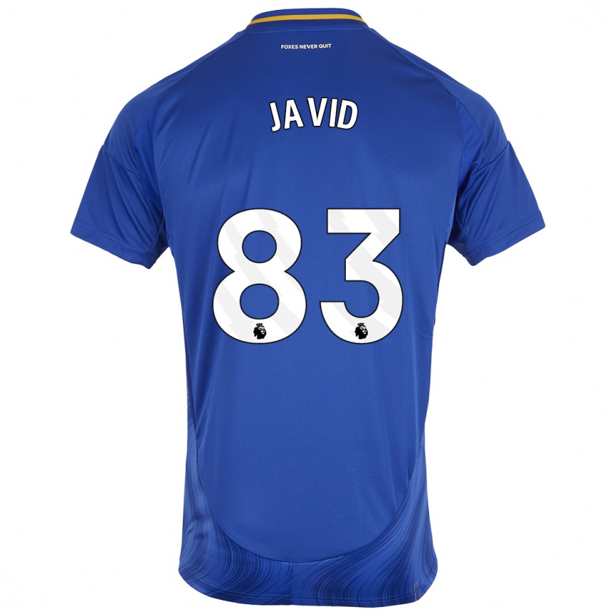 Kids Football Abdullah Javid #83 Blue White Home Jersey 2024/25 T-Shirt Australia