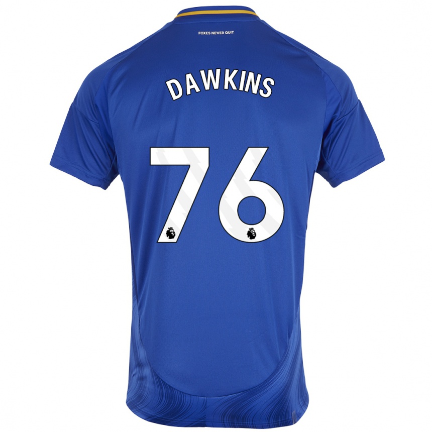 Kids Football Kartell Dawkins #76 Blue White Home Jersey 2024/25 T-Shirt Australia