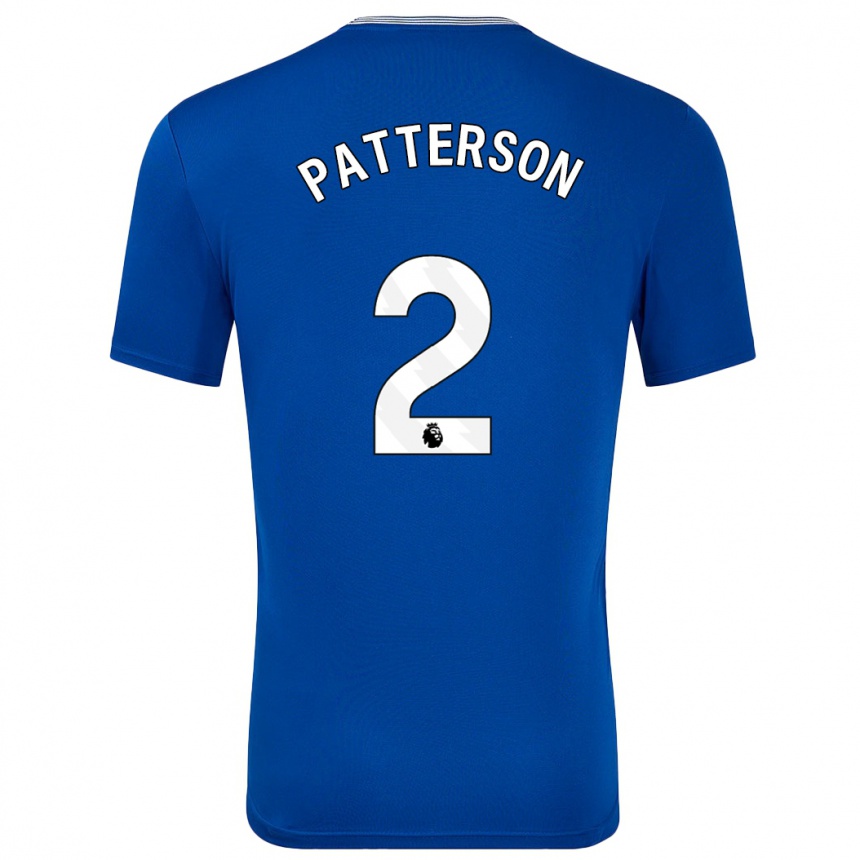 Kids Football Nathan Patterson #2 Blue With Home Jersey 2024/25 T-Shirt Australia