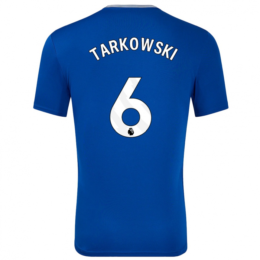 Kids Football James Tarkowski #6 Blue With Home Jersey 2024/25 T-Shirt Australia