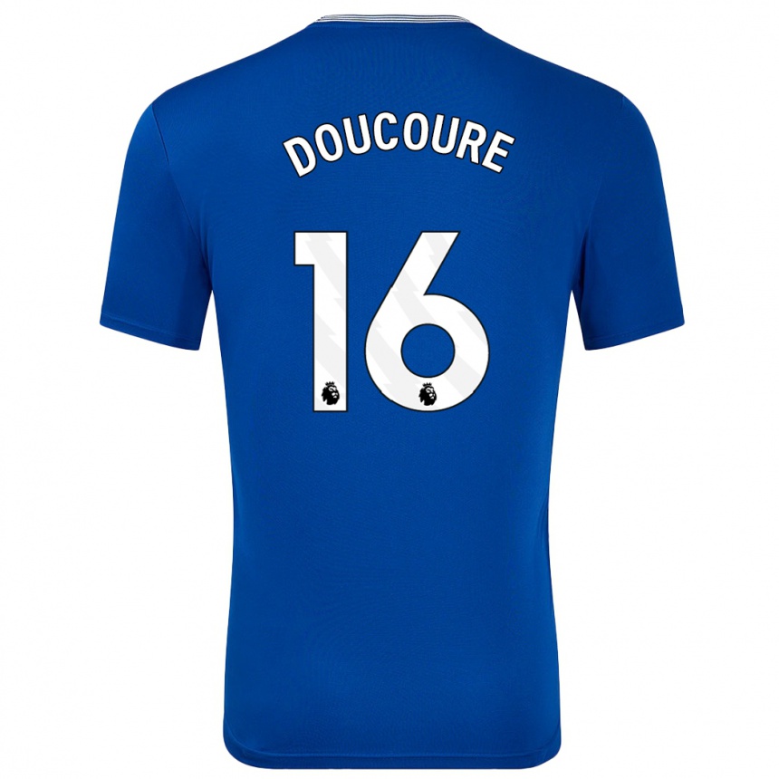 Kids Football Abdoulaye Doucouré #16 Blue With Home Jersey 2024/25 T-Shirt Australia