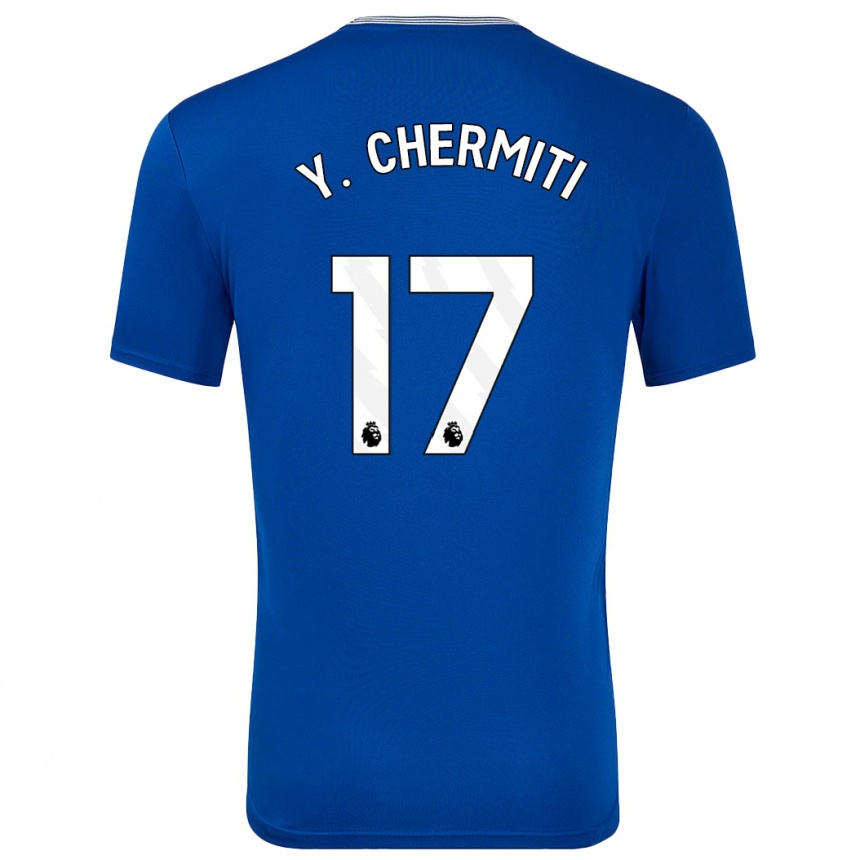 Kids Football Chermiti #17 Blue With Home Jersey 2024/25 T-Shirt Australia