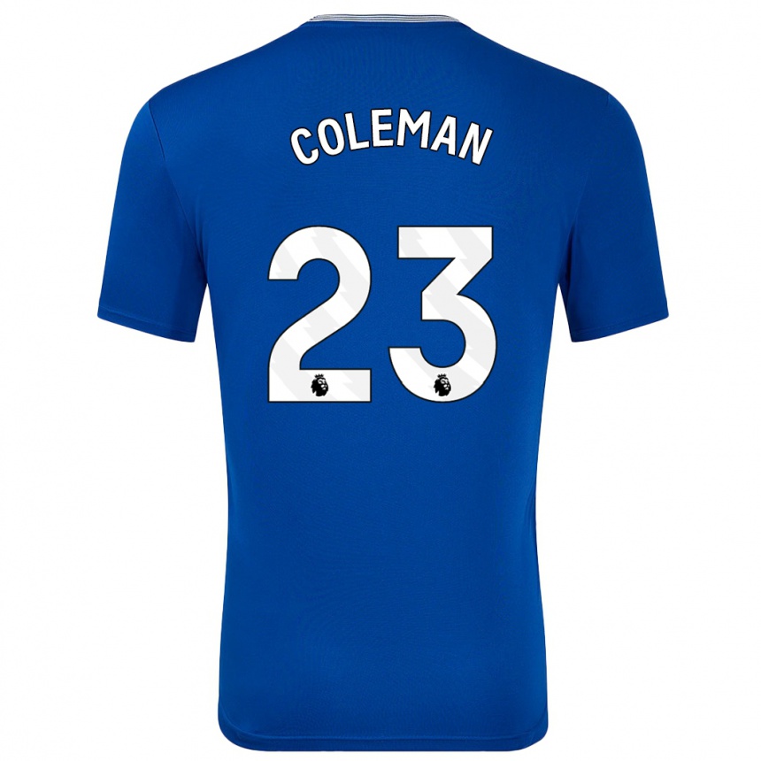 Kids Football Seamus Coleman #23 Blue With Home Jersey 2024/25 T-Shirt Australia