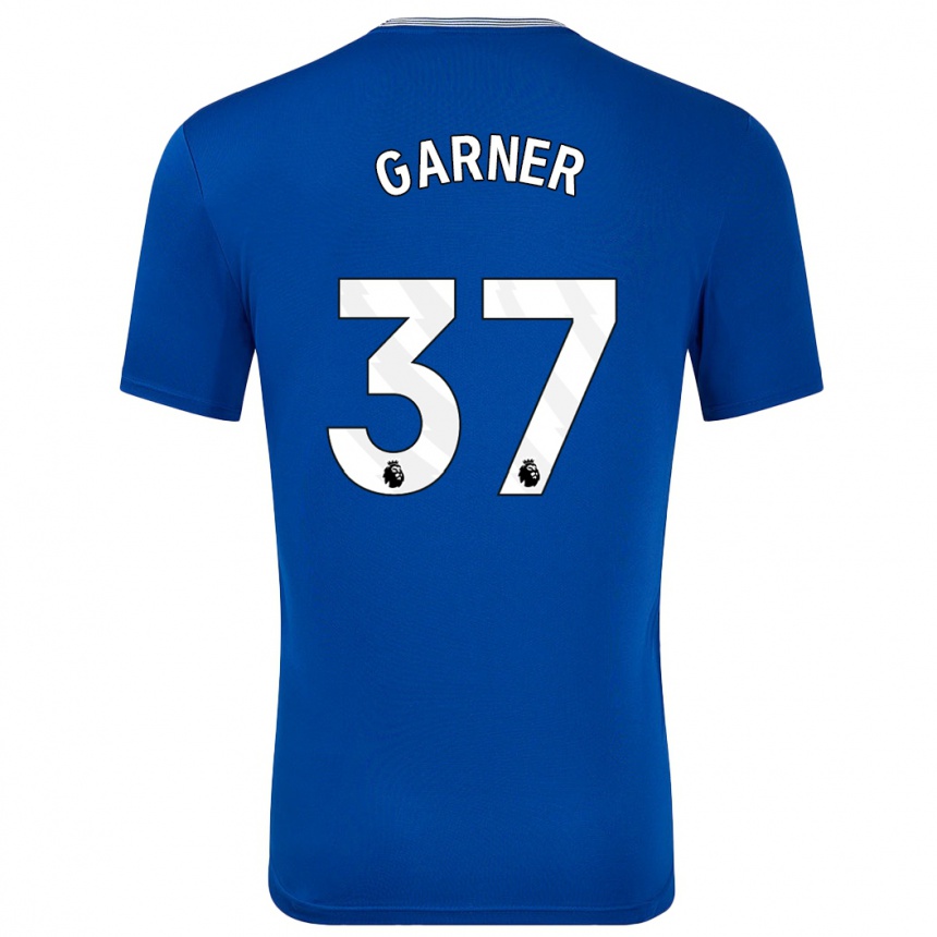 Kids Football James Garner #37 Blue With Home Jersey 2024/25 T-Shirt Australia