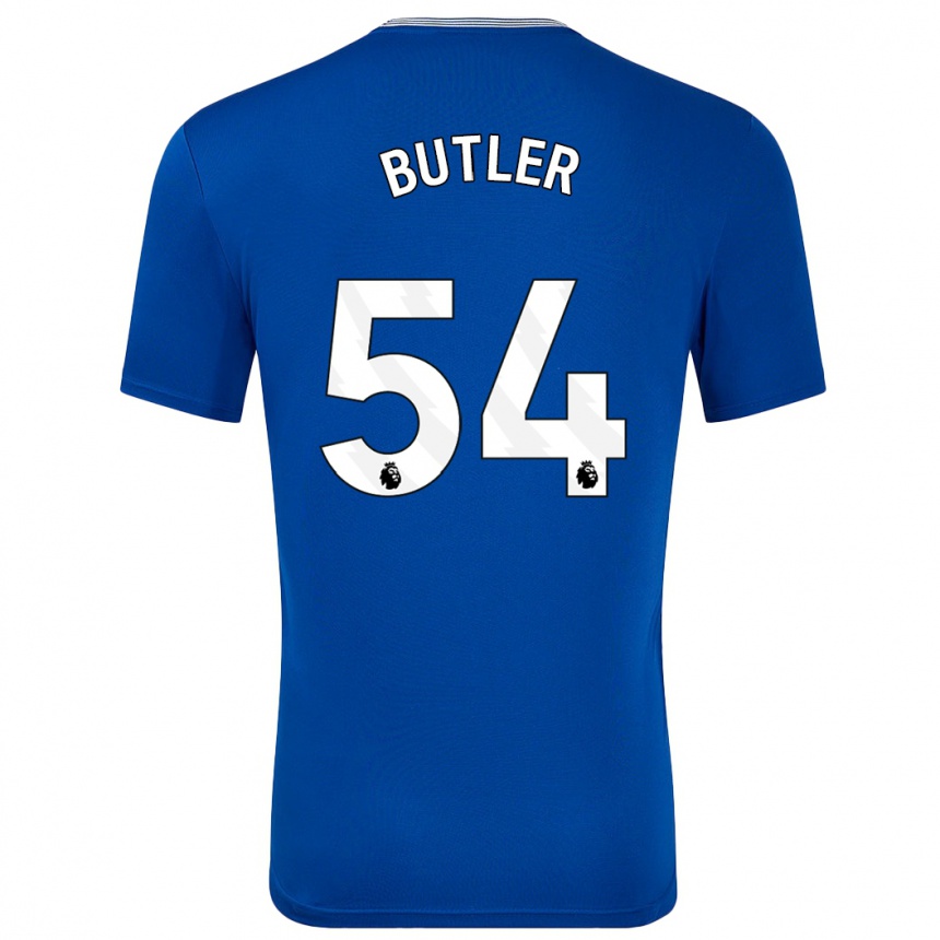 Kids Football Jack Butler #54 Blue With Home Jersey 2024/25 T-Shirt Australia