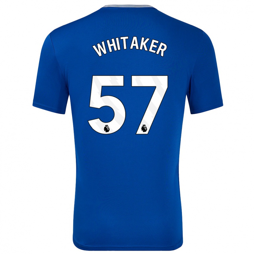 Kids Football Charlie Whitaker #57 Blue With Home Jersey 2024/25 T-Shirt Australia