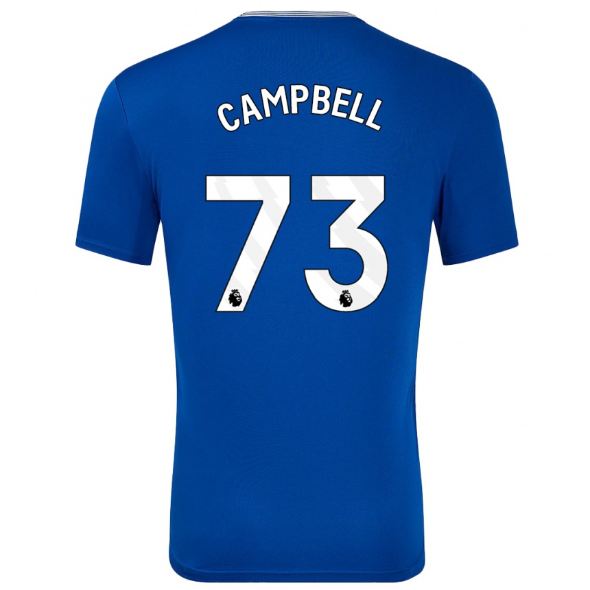 Kids Football Elijah Campbell #73 Blue With Home Jersey 2024/25 T-Shirt Australia