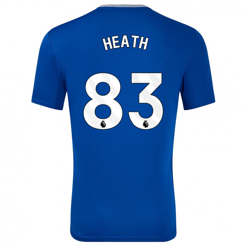 Kids Football Isaac Heath #83 Blue With Home Jersey 2024/25 T-Shirt Australia