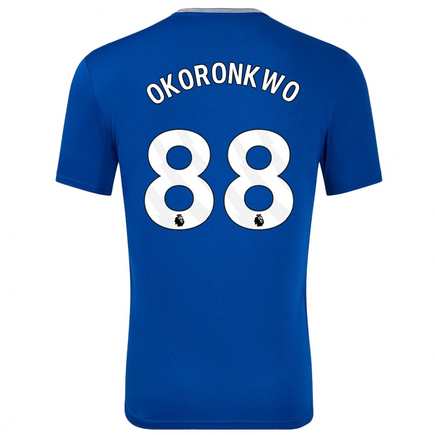 Kids Football Francis Okoronkwo #88 Blue With Home Jersey 2024/25 T-Shirt Australia