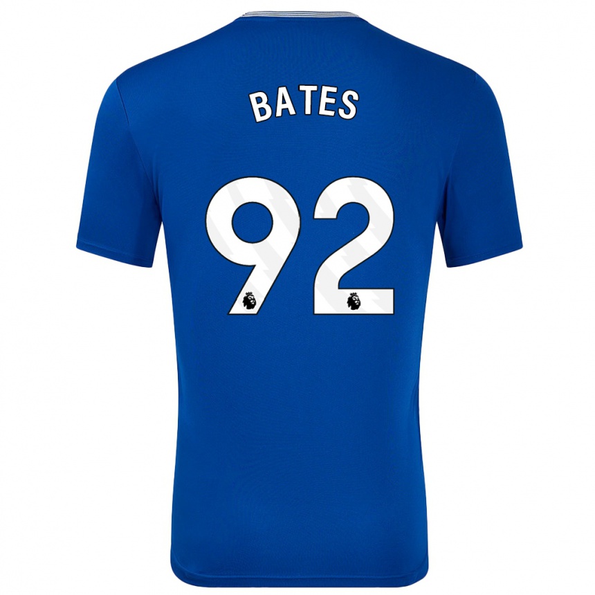 Kids Football Callum Bates #92 Blue With Home Jersey 2024/25 T-Shirt Australia