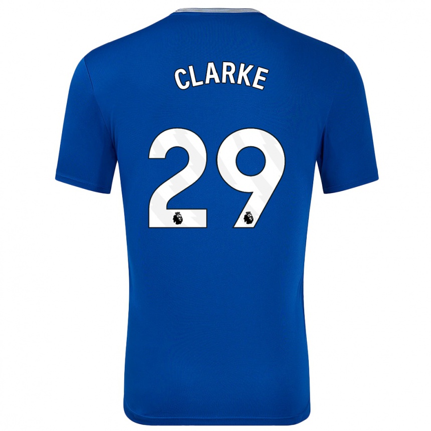 Kids Football Abbey Clarke #29 Blue With Home Jersey 2024/25 T-Shirt Australia