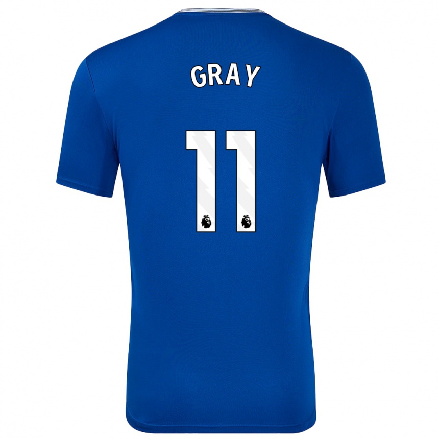 Kids Football Demarai Gray #11 Blue With Home Jersey 2024/25 T-Shirt Australia