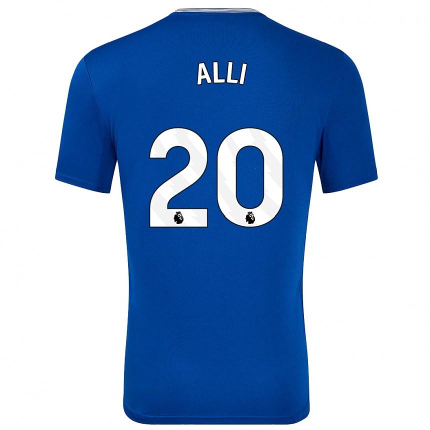 Kids Football Dele Alli #20 Blue With Home Jersey 2024/25 T-Shirt Australia