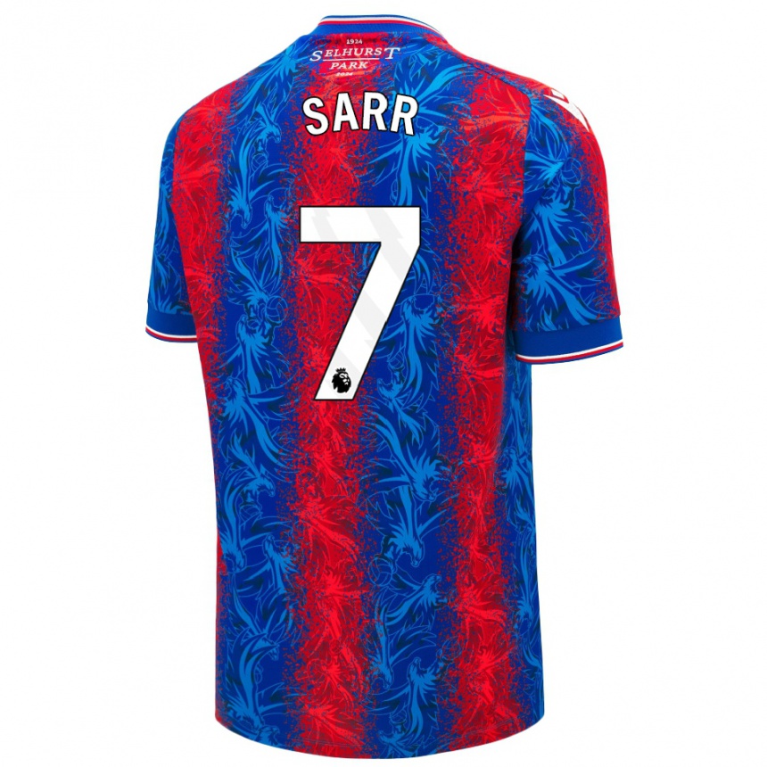 Kids Football Ismaïla Sarr #7 Red Blue Stripes Home Jersey 2024/25 T-Shirt Australia