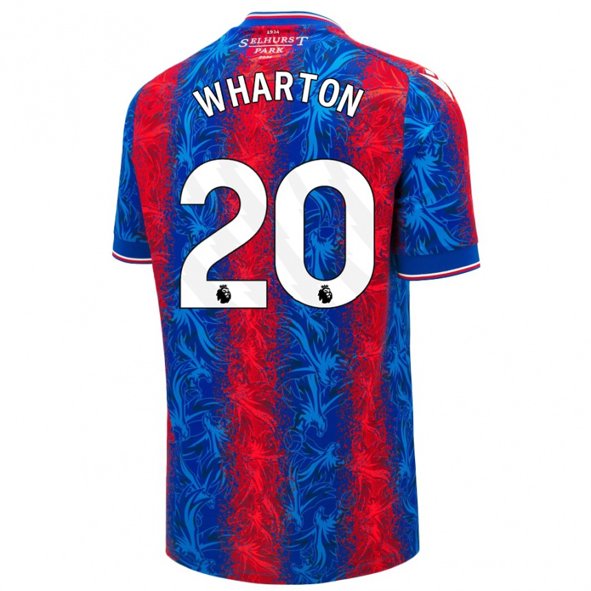 Kids Football Adam Wharton #20 Red Blue Stripes Home Jersey 2024/25 T-Shirt Australia