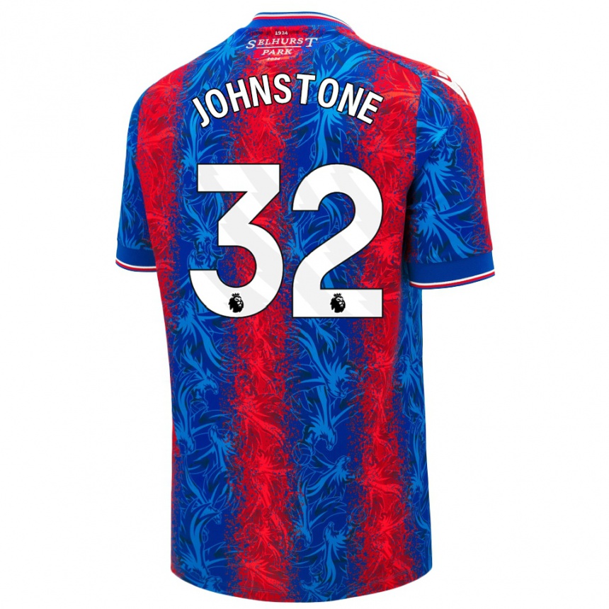 Kids Football Sam Johnstone #32 Red Blue Stripes Home Jersey 2024/25 T-Shirt Australia