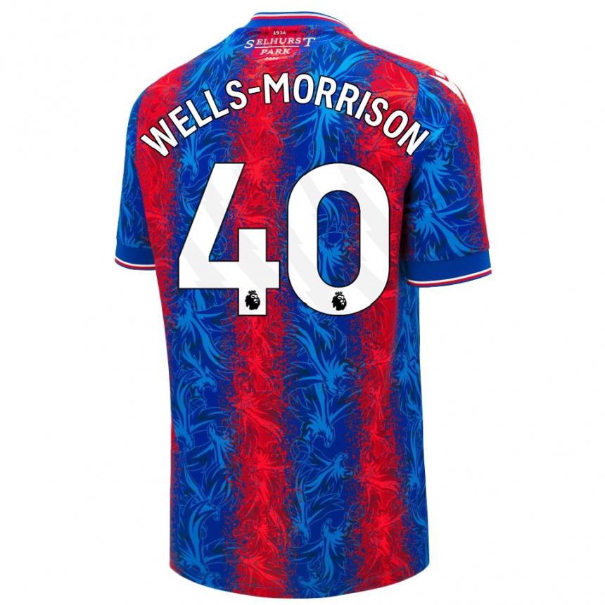 Kids Football Jack Wells-Morrison #40 Red Blue Stripes Home Jersey 2024/25 T-Shirt Australia