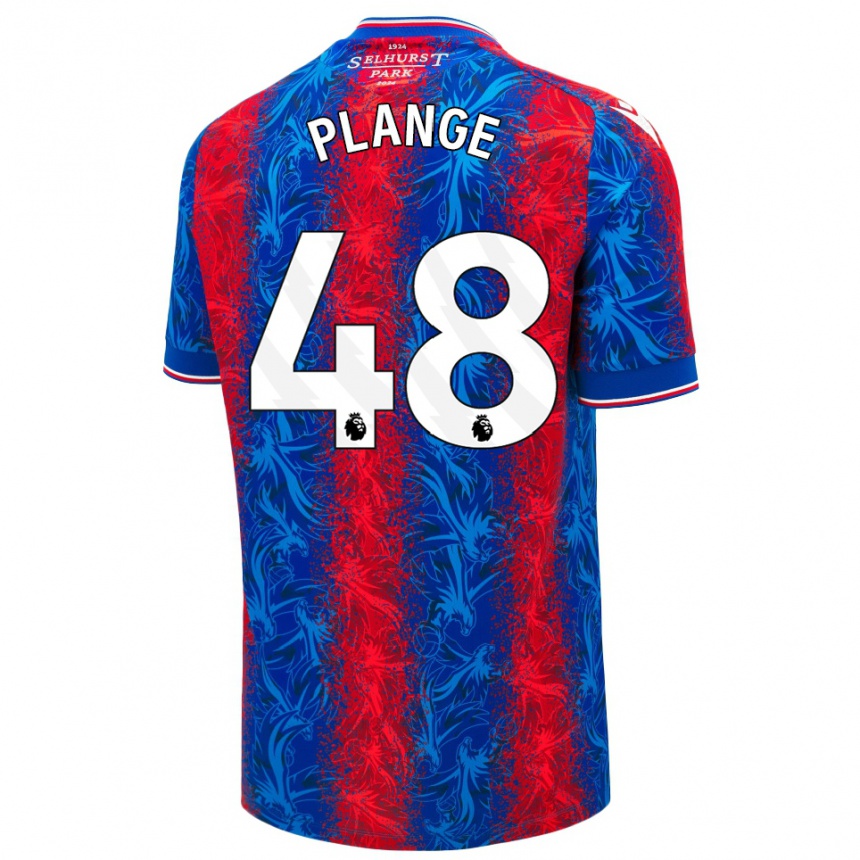 Kids Football Luke Plange #48 Red Blue Stripes Home Jersey 2024/25 T-Shirt Australia