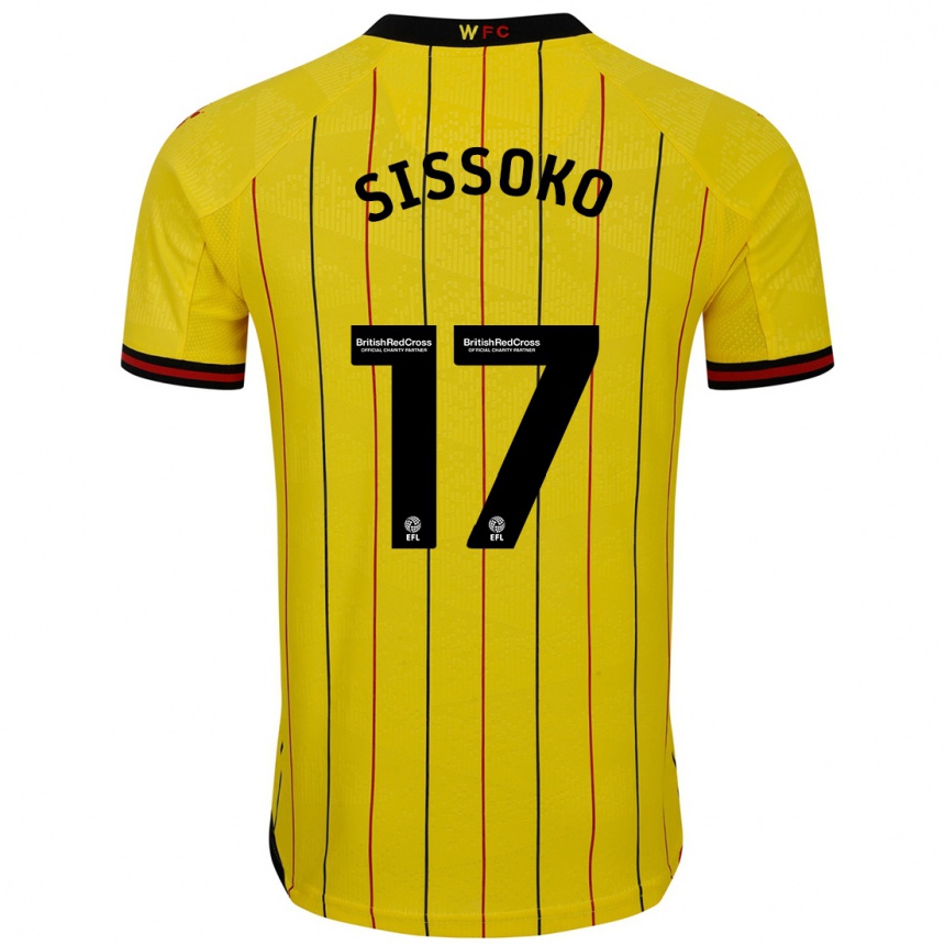 Kids Football Moussa Sissoko #17 Yellow Black Home Jersey 2024/25 T-Shirt Australia