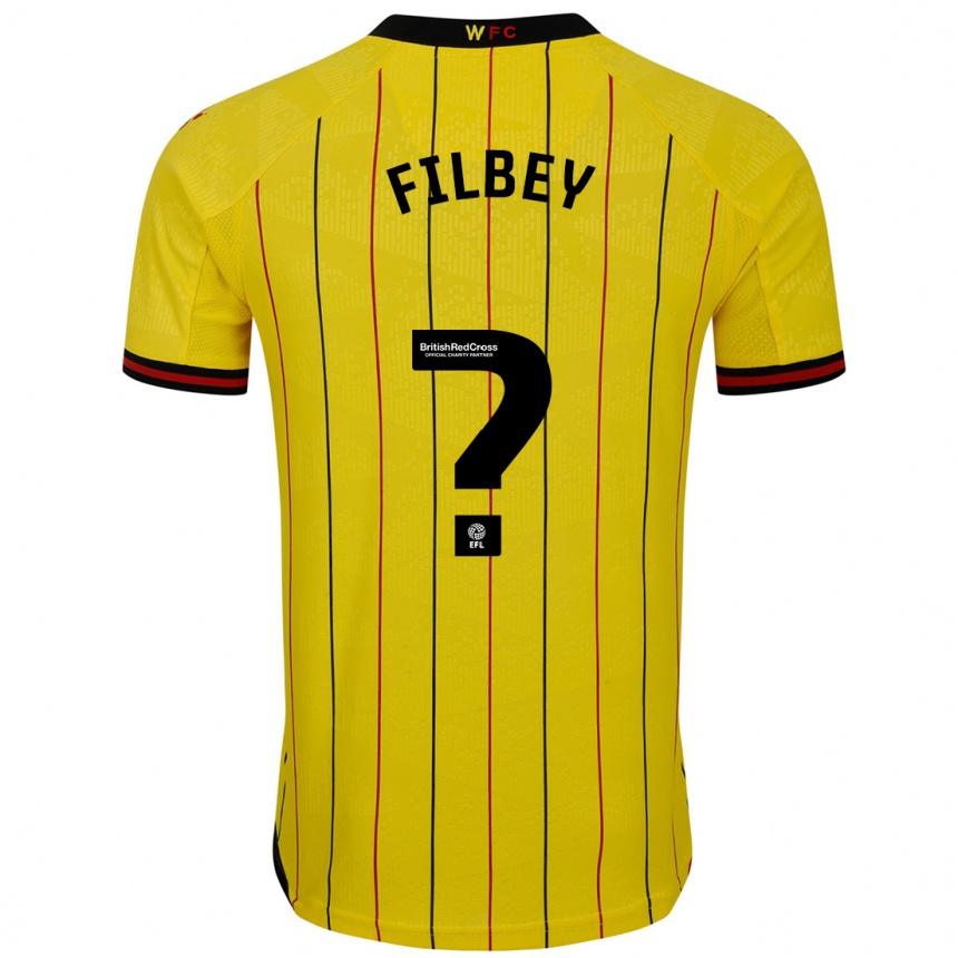 Kids Football Anna Filbey #0 Yellow Black Home Jersey 2024/25 T-Shirt Australia