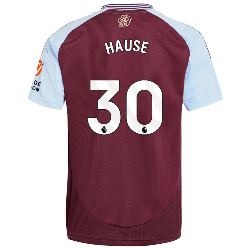 Kids Football Kortney Hause #30 Burgundy Sky Blue Home Jersey 2024/25 T-Shirt Australia