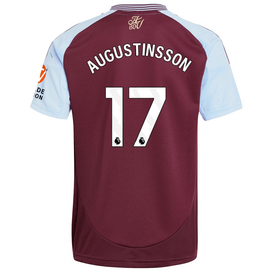 Kids Football Ludwig Augustinsson #17 Burgundy Sky Blue Home Jersey 2024/25 T-Shirt Australia