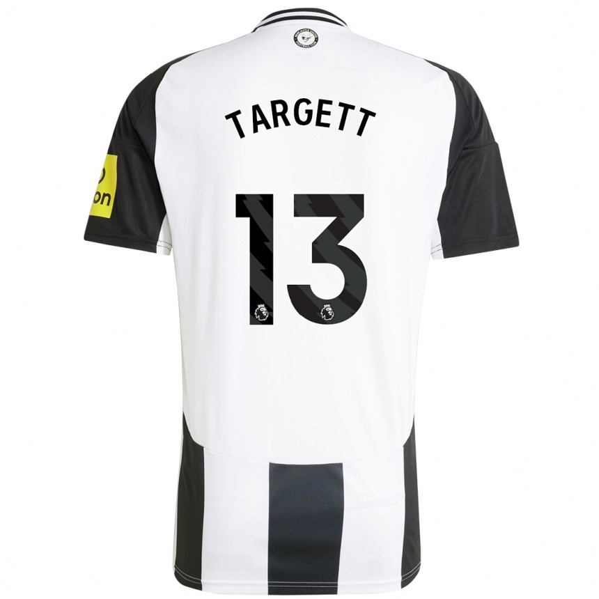 Kids Football Matt Targett #13 White Black Home Jersey 2024/25 T-Shirt Australia