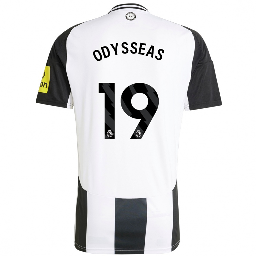 Kids Football Odysseas Vlachodimos #19 White Black Home Jersey 2024/25 T-Shirt Australia