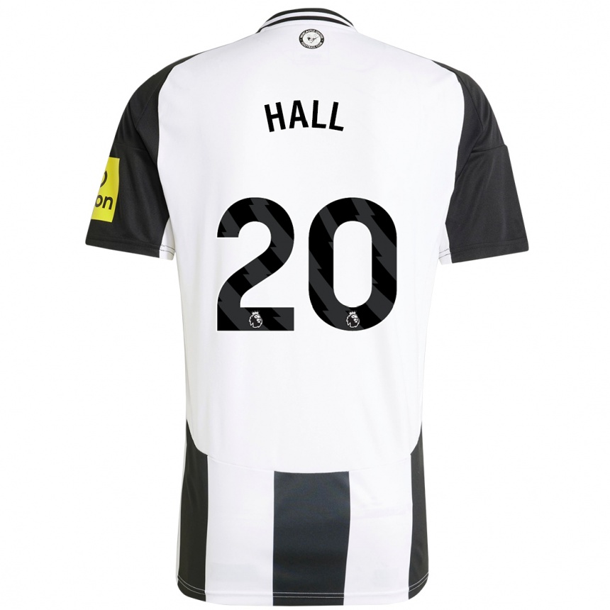 Kids Football Lewis Hall #20 White Black Home Jersey 2024/25 T-Shirt Australia