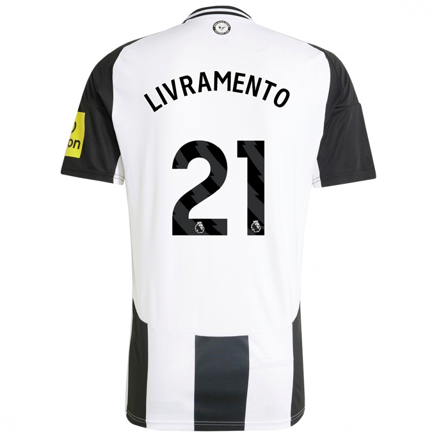 Kids Football Tino Livramento #21 White Black Home Jersey 2024/25 T-Shirt Australia