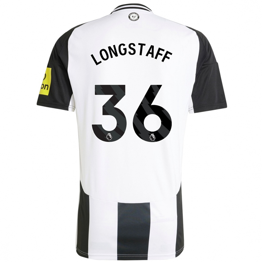 Kids Football Sean Longstaff #36 White Black Home Jersey 2024/25 T-Shirt Australia