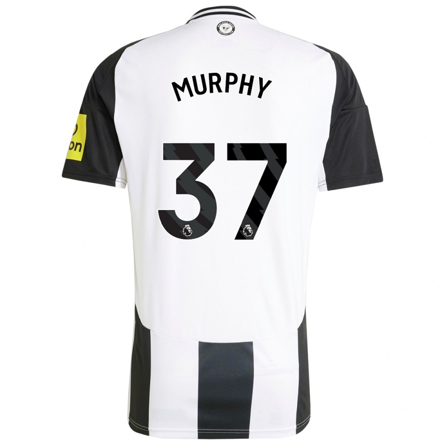 Kids Football Alex Murphy #37 White Black Home Jersey 2024/25 T-Shirt Australia