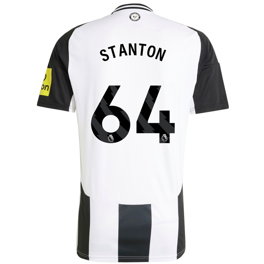 Kids Football Ellis Stanton #64 White Black Home Jersey 2024/25 T-Shirt Australia