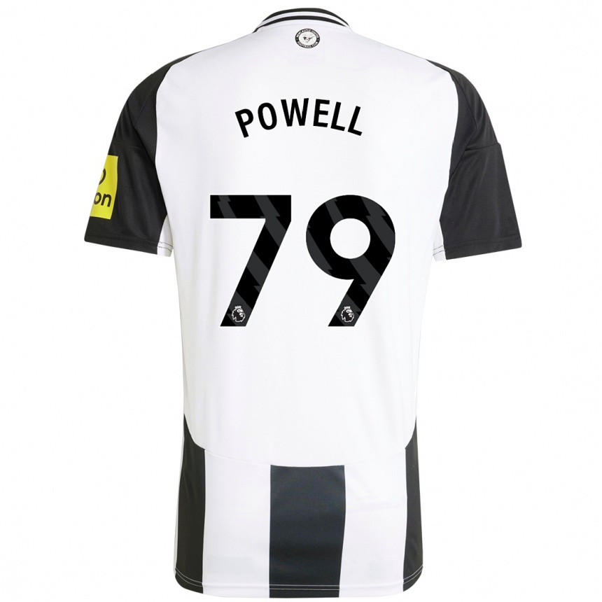 Kids Football Rory Powell #79 White Black Home Jersey 2024/25 T-Shirt Australia