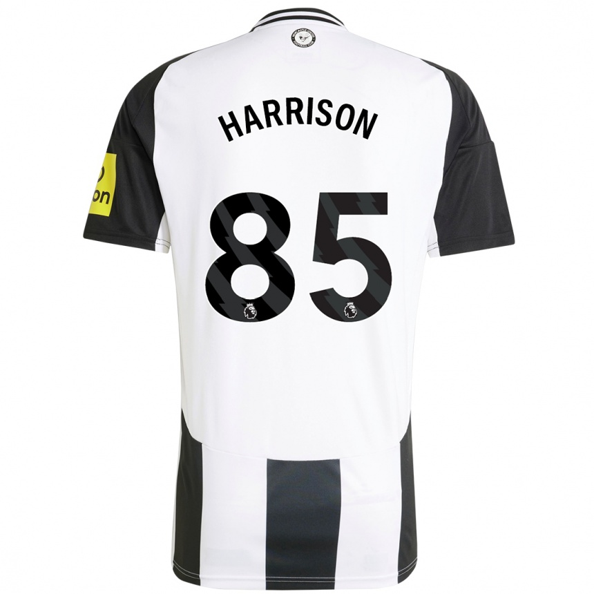 Kids Football Adam Harrison #85 White Black Home Jersey 2024/25 T-Shirt Australia