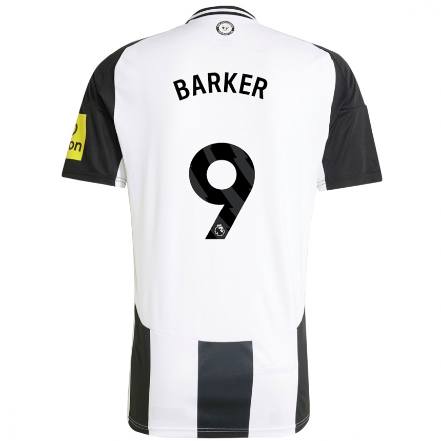 Kids Football Katie Barker #9 White Black Home Jersey 2024/25 T-Shirt Australia