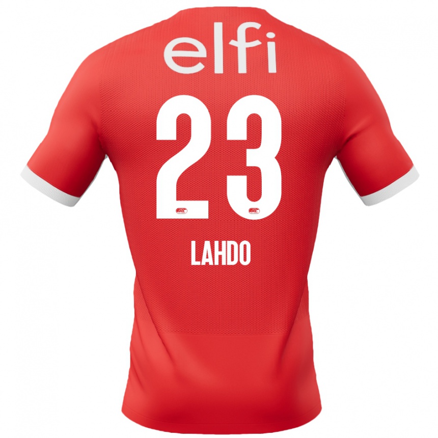 Kids Football Mayckel Lahdo #23 Red White Home Jersey 2024/25 T-Shirt Australia