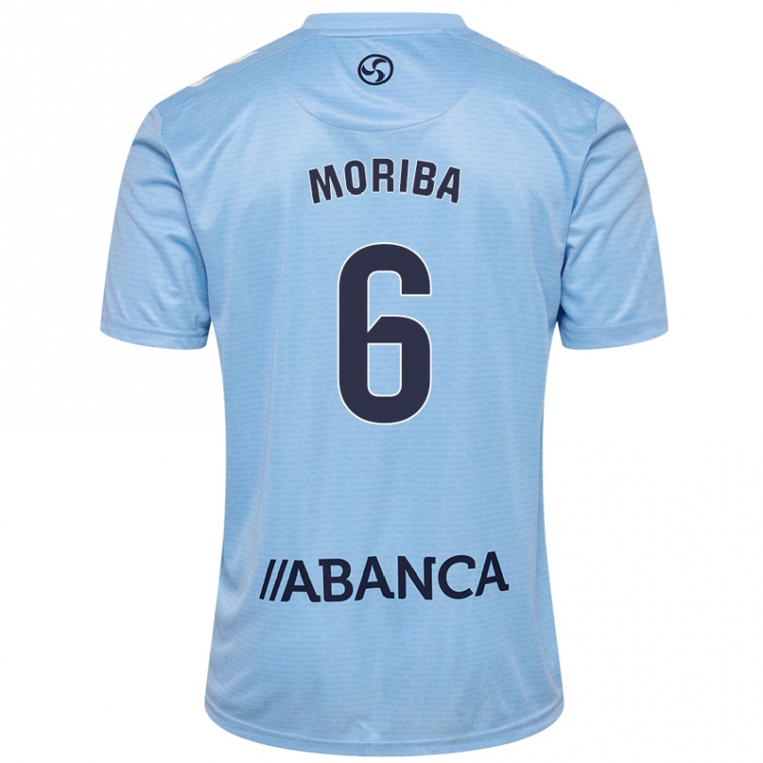 Kids Football Ilaix Moriba #6 Sky Blue Home Jersey 2024/25 T-Shirt Australia