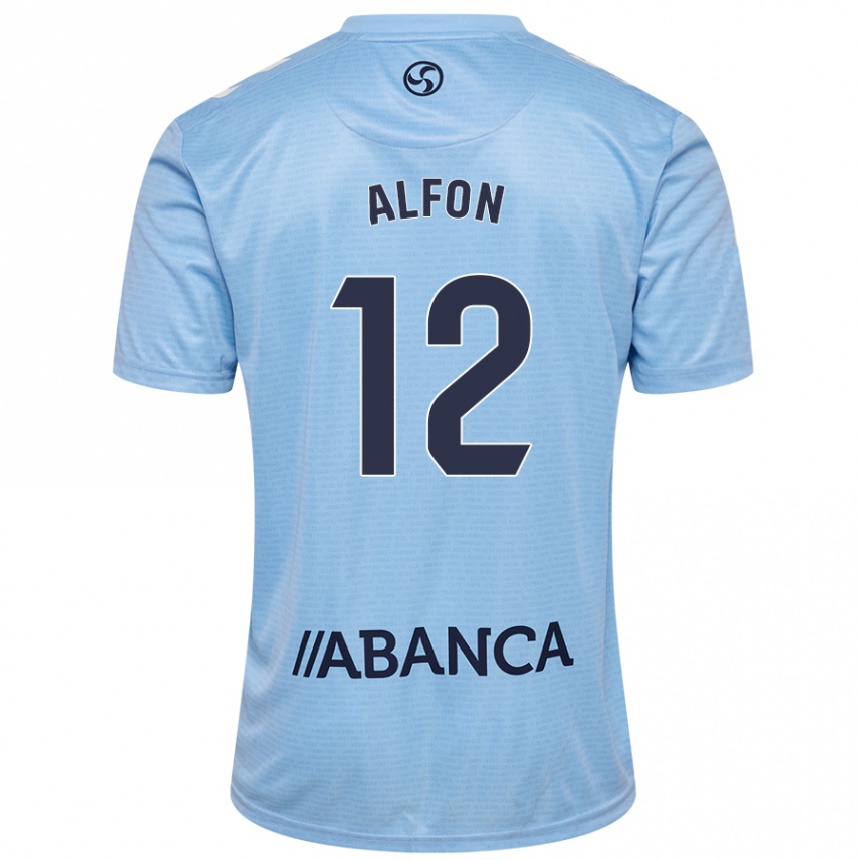 Kids Football Alfon González #12 Sky Blue Home Jersey 2024/25 T-Shirt Australia