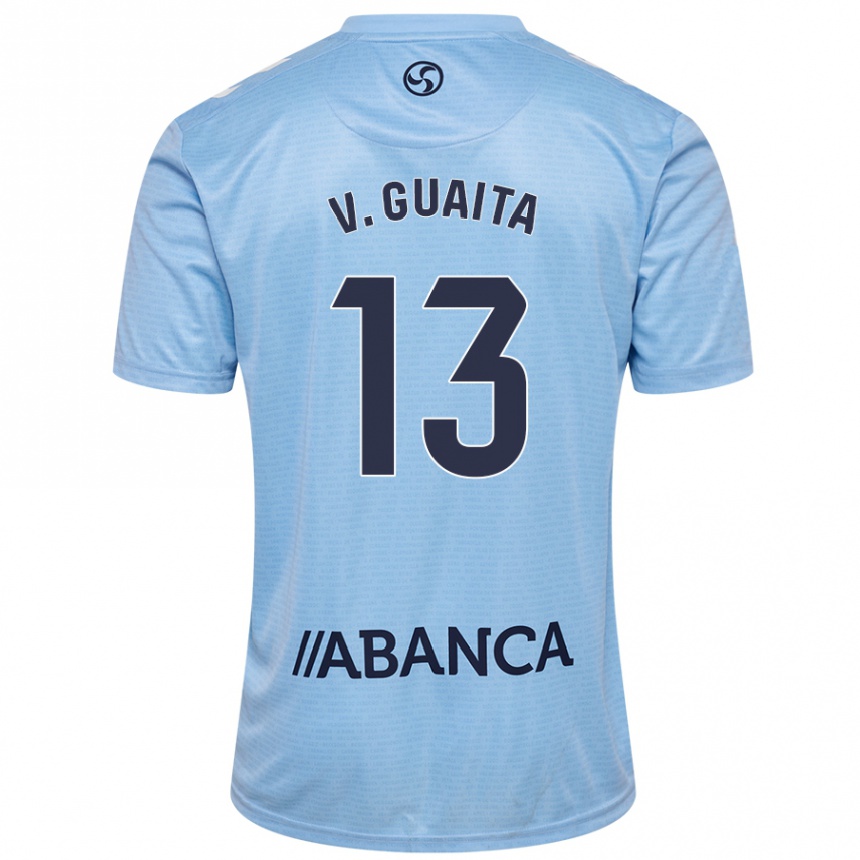 Kids Football Vicente Guaita #13 Sky Blue Home Jersey 2024/25 T-Shirt Australia