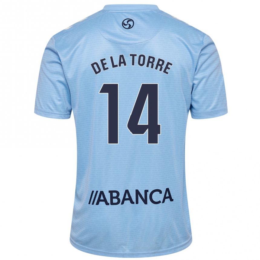 Kids Football Luca De La Torre #14 Sky Blue Home Jersey 2024/25 T-Shirt Australia