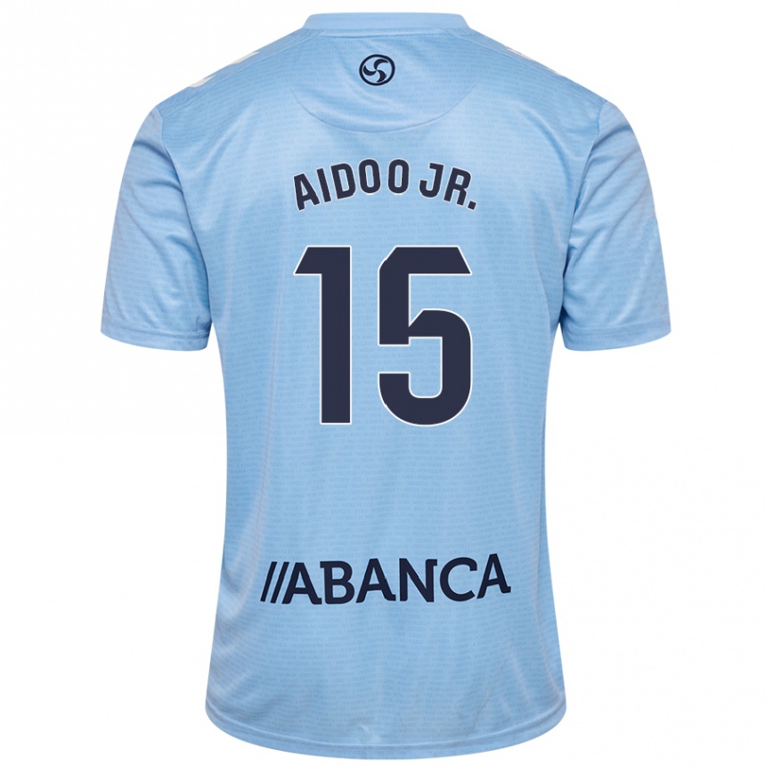 Kids Football Joseph Aidoo #15 Sky Blue Home Jersey 2024/25 T-Shirt Australia