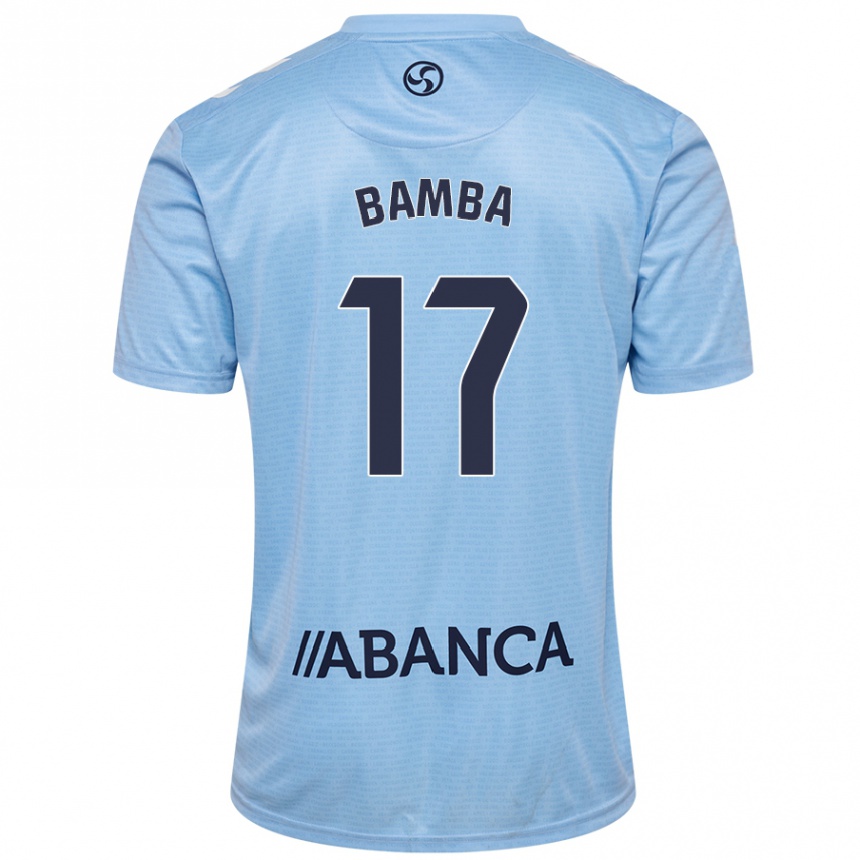 Kids Football Jonathan Bamba #17 Sky Blue Home Jersey 2024/25 T-Shirt Australia