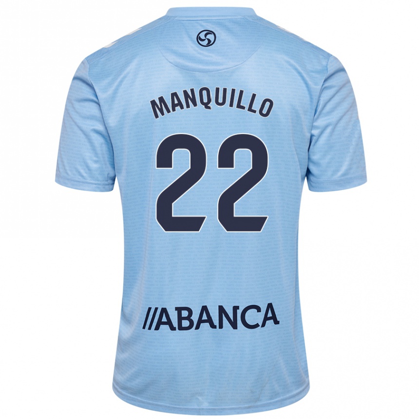 Kids Football Javier Manquillo #22 Sky Blue Home Jersey 2024/25 T-Shirt Australia