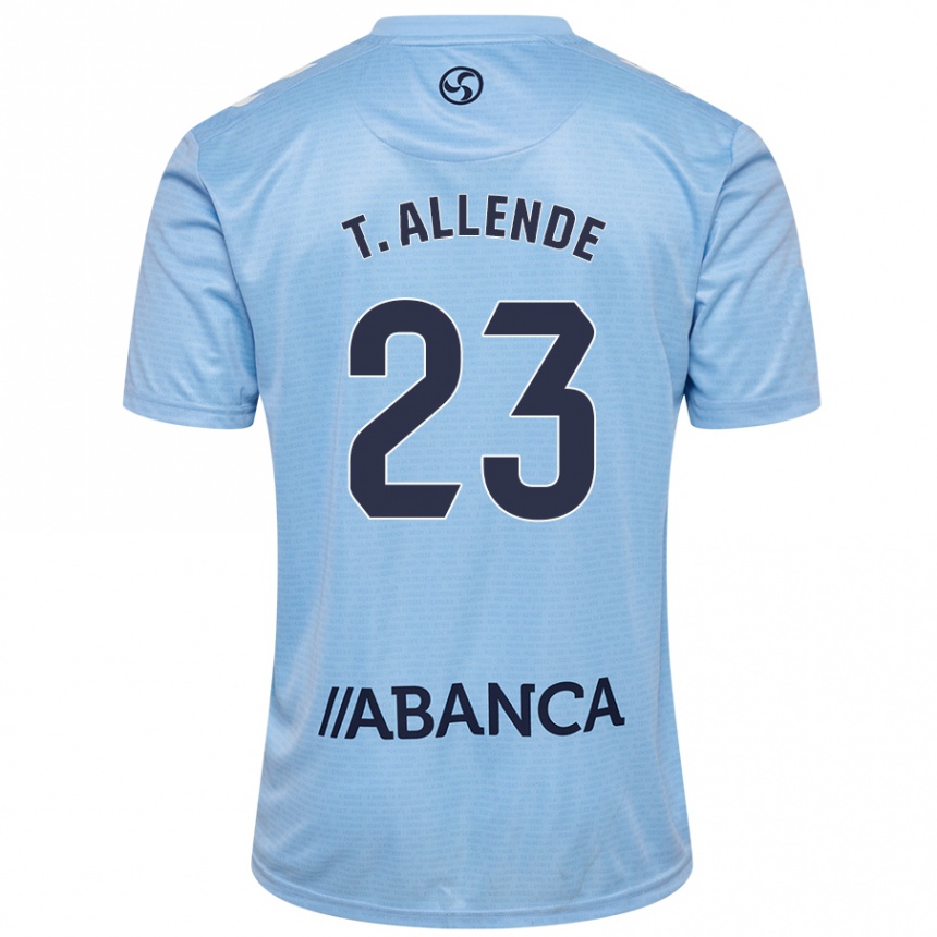 Kids Football Tadeo Allende #23 Sky Blue Home Jersey 2024/25 T-Shirt Australia