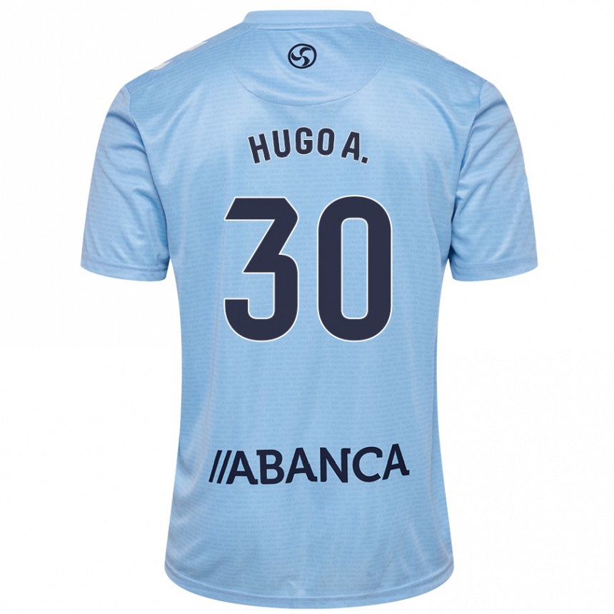 Kids Football Hugo Álvarez #30 Sky Blue Home Jersey 2024/25 T-Shirt Australia