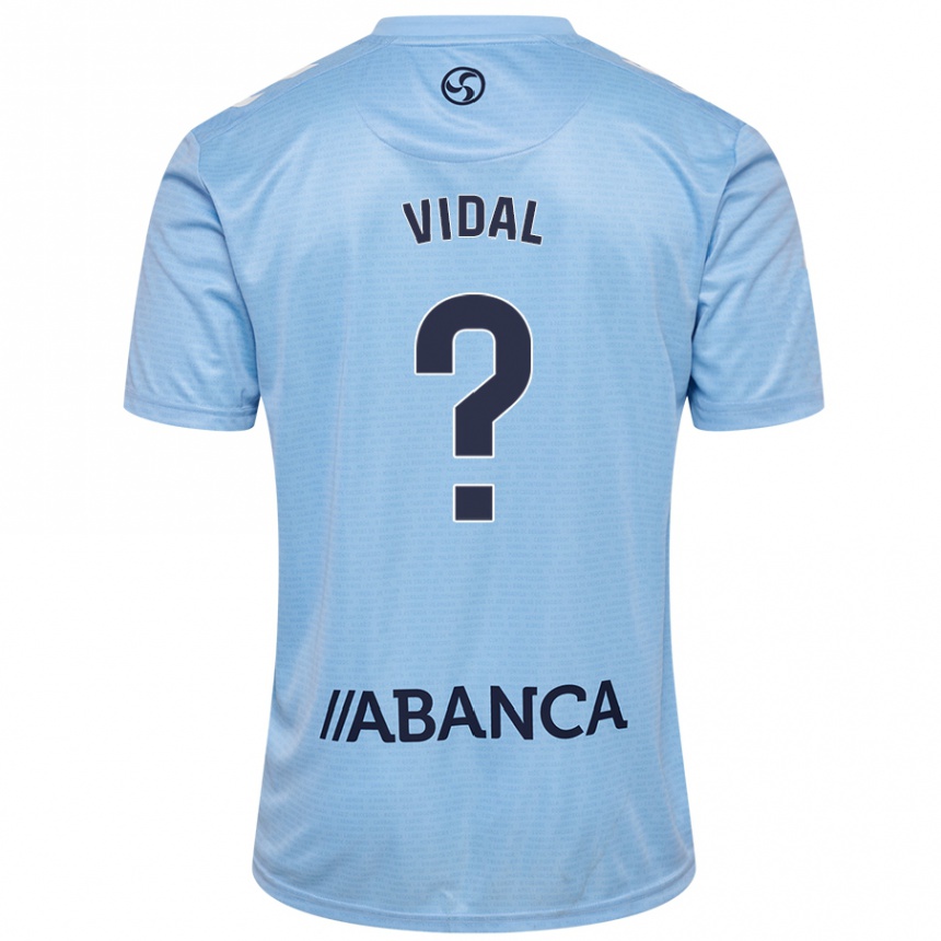 Kids Football Marc Vidal #0 Sky Blue Home Jersey 2024/25 T-Shirt Australia