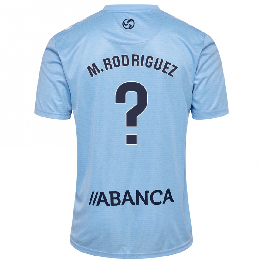 Kids Football Manu Rodríguez #0 Sky Blue Home Jersey 2024/25 T-Shirt Australia