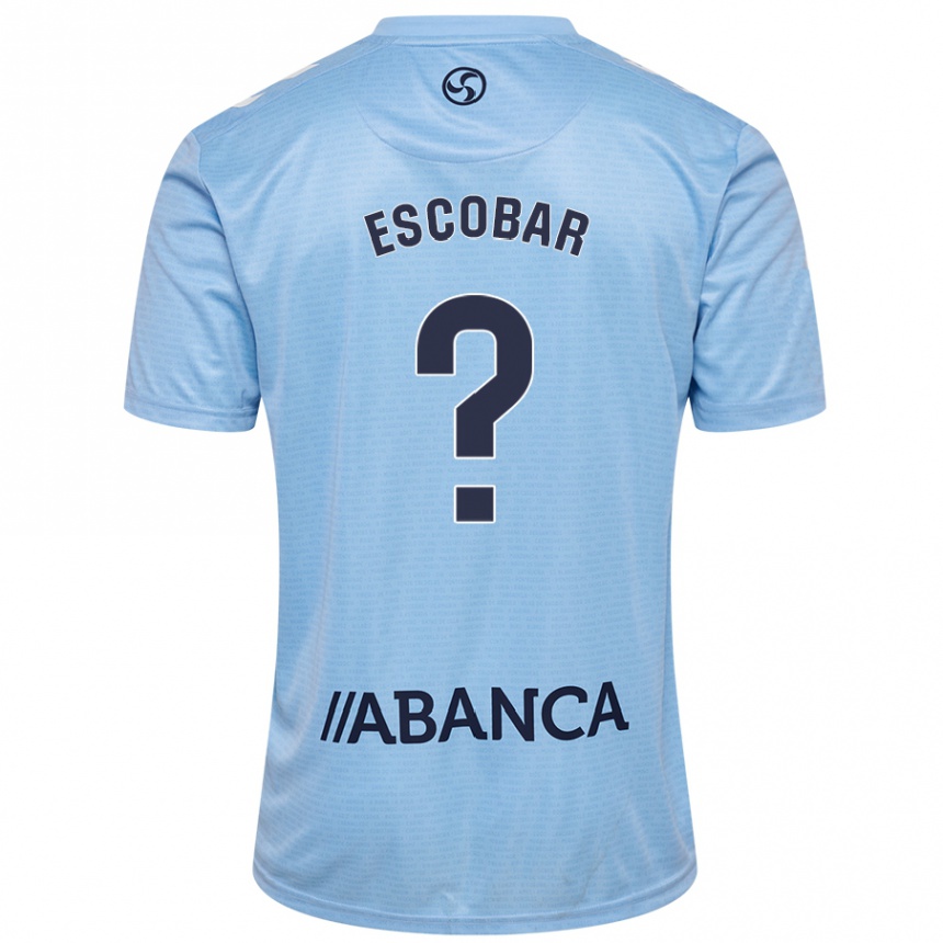 Kids Football Jordi Escobar #0 Sky Blue Home Jersey 2024/25 T-Shirt Australia